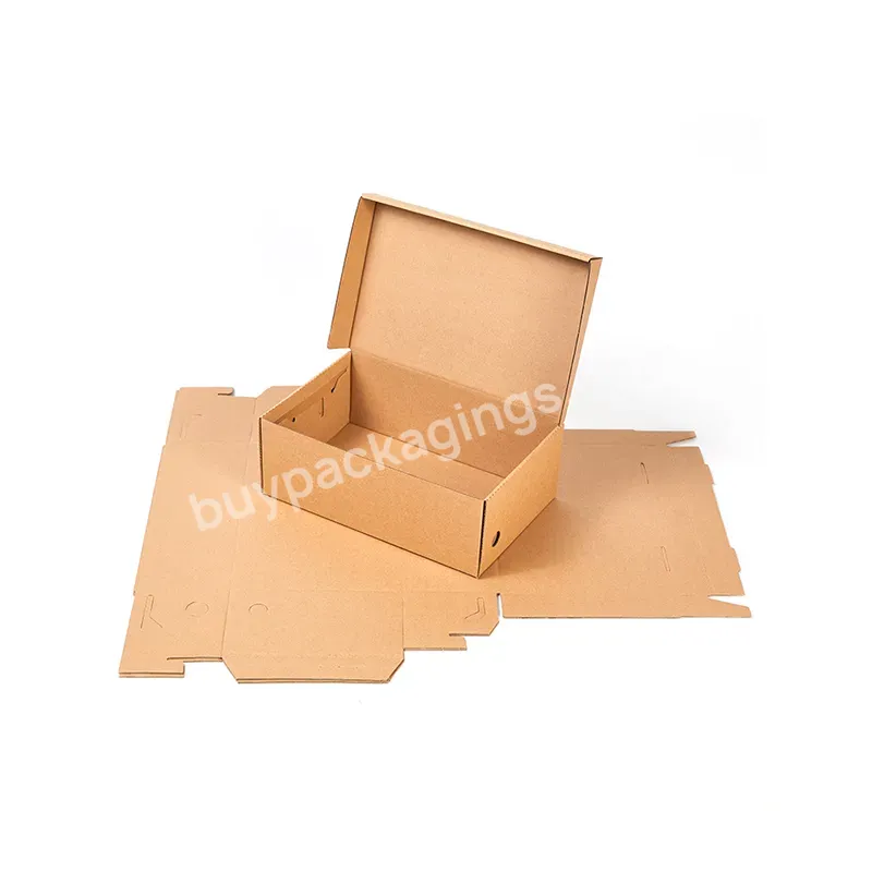 Be Shipped As One Item Recycled Cardboard Gift Paper Corrugated Shipping Boxes Kraft Packaging Mailer Box For Clothing Shoe Box