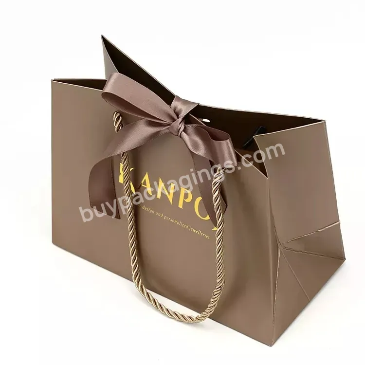 Beautiful Rope Handle Paper Bag For Gift Paper Bag Custom Logo Printed Art Top Grade Best Selling Art Paper Shopping Bags