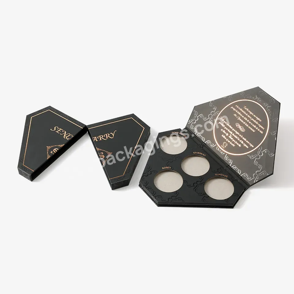 Beauty Cosmetic Bulk Eye Shadow Palette Eyeshadow Packaging Box With Private Label