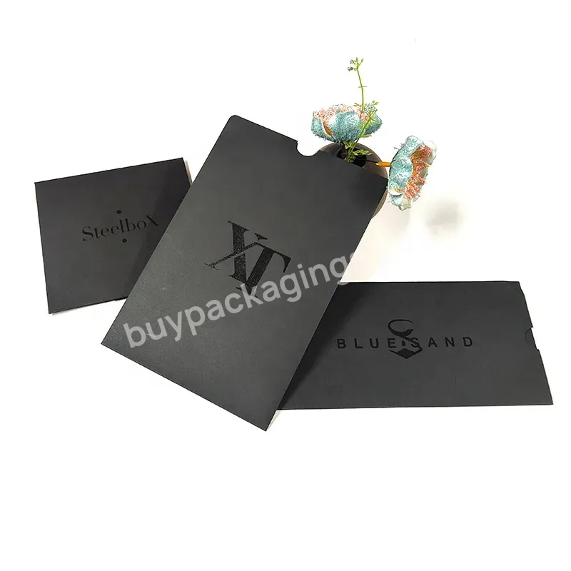 Beauty Envelopes Black Paper Business Envelopes With Black Stamping Paper Envelopes