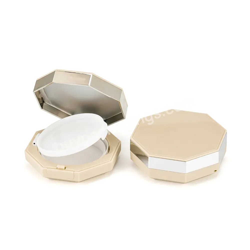 Beige Octagonal Air Cushion Bb Cream Cc Cream Packaging Case Empty Plastic Compact Powder Box