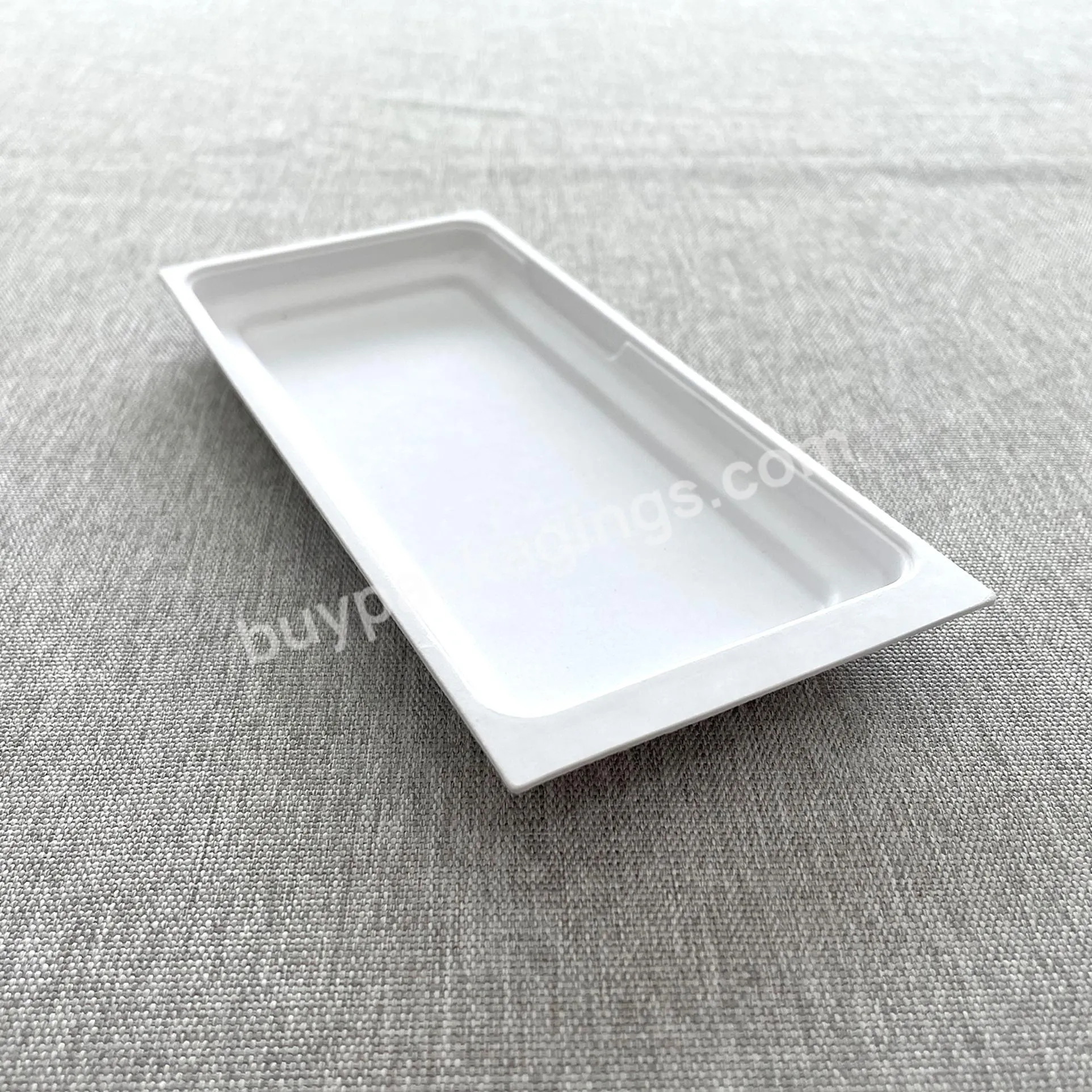 Best Custom Eco-friendly Recycled Luxury Colored Sugarcane Moulded Pulp Paper Insert Packaging Tray