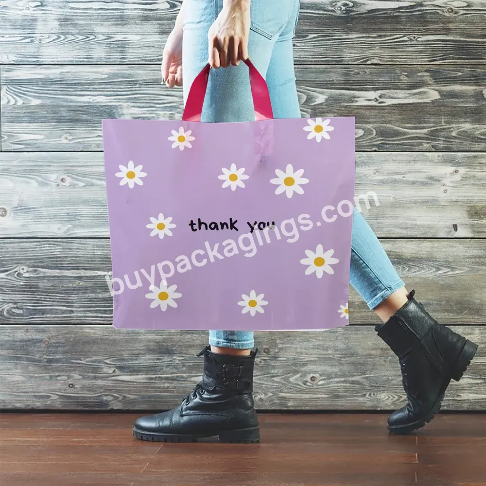 Best Price Thank You Plastic Packaging Custom Bags With Logo Luxury Shopping Bags Reusable