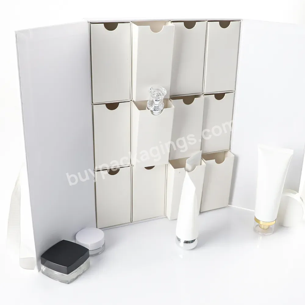 Best Sel Packaging Christmas Calendario De Adviento Countdown Empty Chocolate Box Insert Cardboard Advent Calendar Gift Box