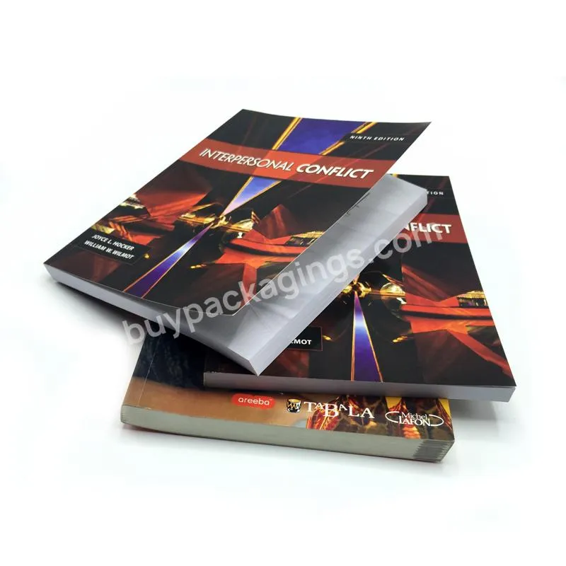 Best Sellers High quality OEM customized size paperback book printing factory china books printing cheap book printing