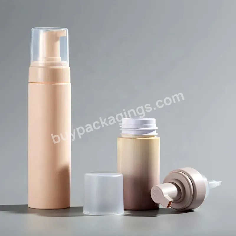 Best Selling 200ml 6.8oz Foam Pump Bottle Empty Pet Foam Dispenser Pump Refillable Mousse Bottle Wholesale