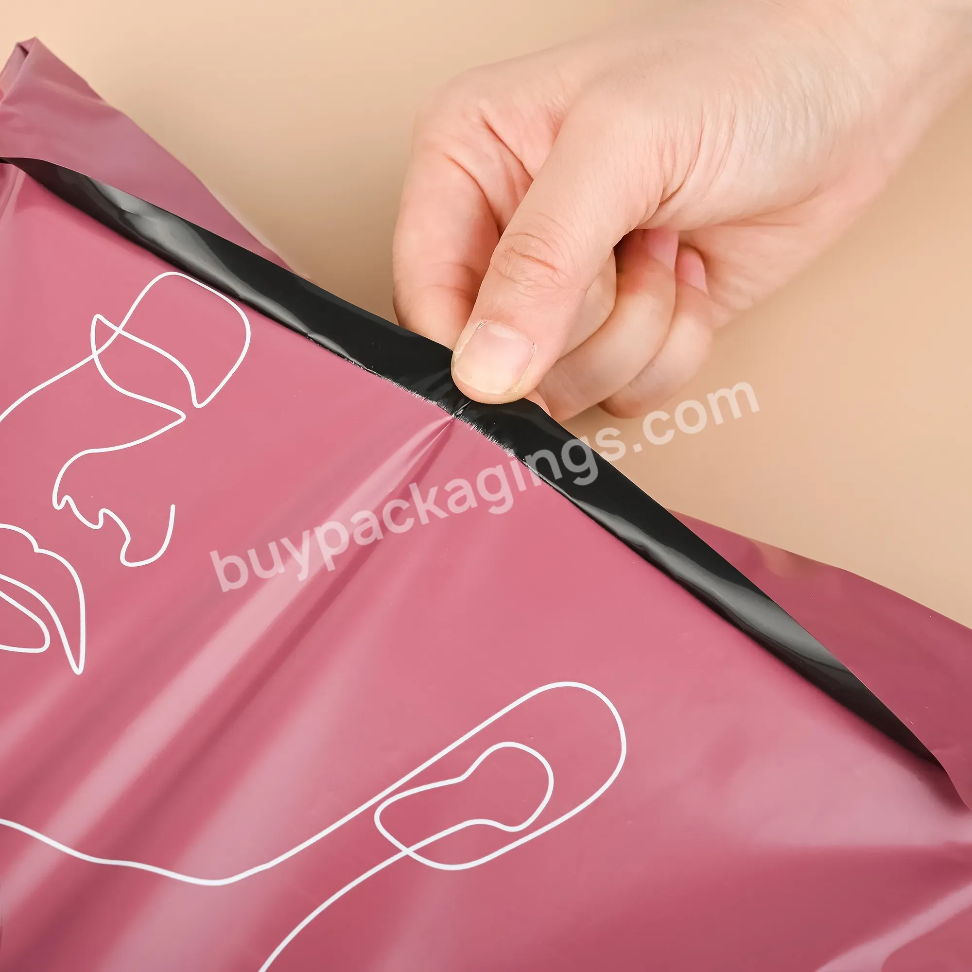 Best Selling 2023 New Design Eco Friendly Plastic Cosmetic Mailing Bags Mailers Mailing Bag Gold Mailing Bag