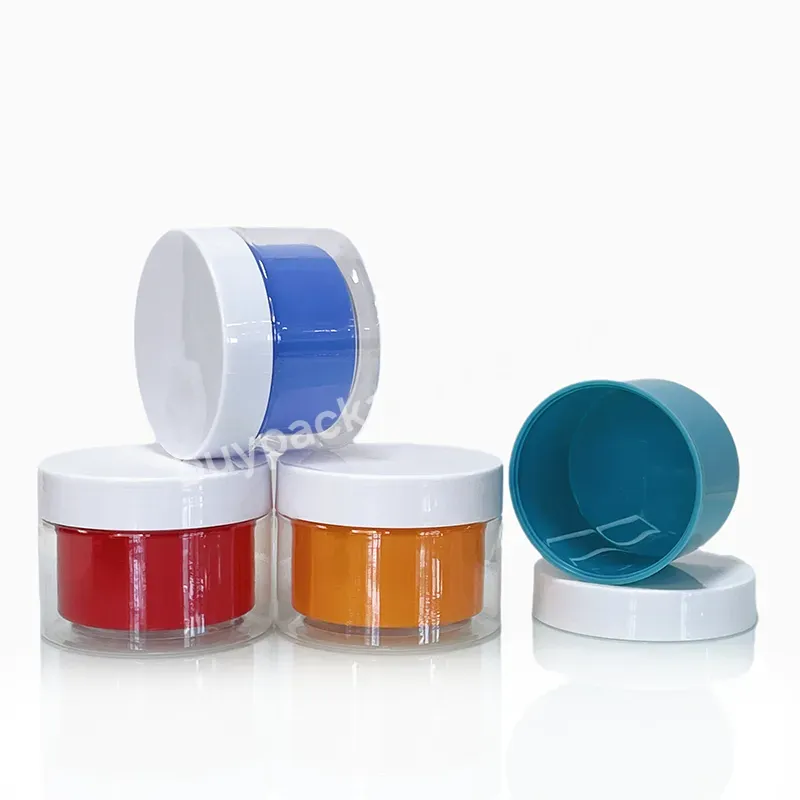 Best Selling 30g 50g 100g 120g 200g 250g 500g Plastic Cosmetic Cream Double Wall Pet Jar Cosmetic Packaging