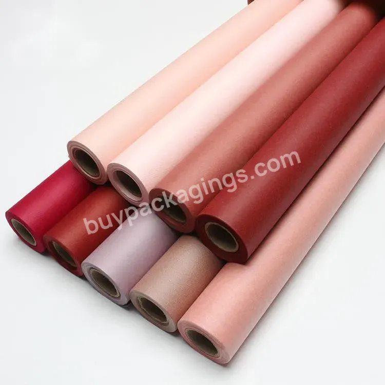 Best Selling 60cm*6y/roll 105gsm Multicolor Option Specialty Paper Kraft Paper Roll Waterproof Gift Wrapping Paper