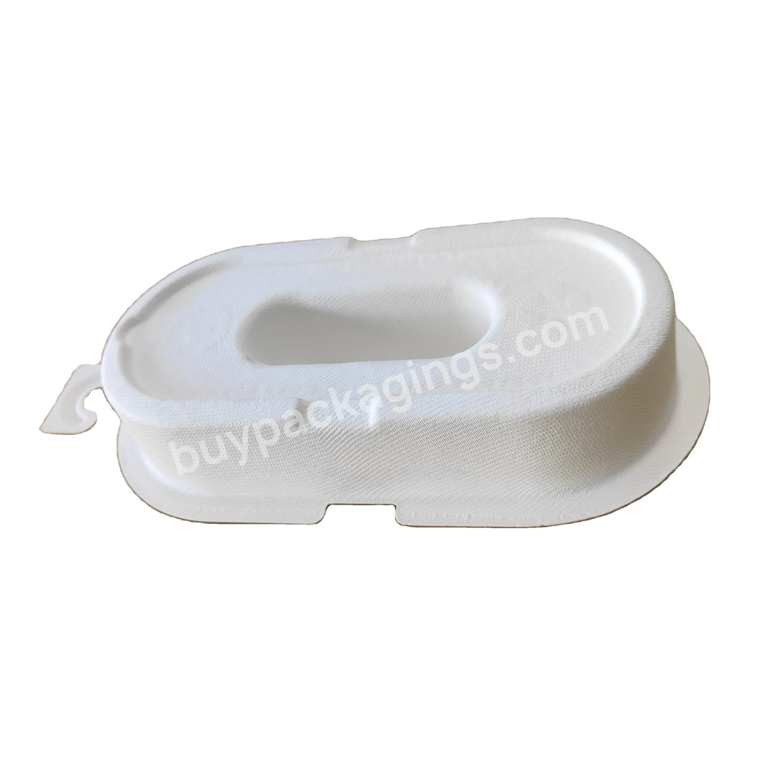 Best Selling Degradable White Sustainable Disposable Recycled Paper Pulp Molded Insert Tray Packaging