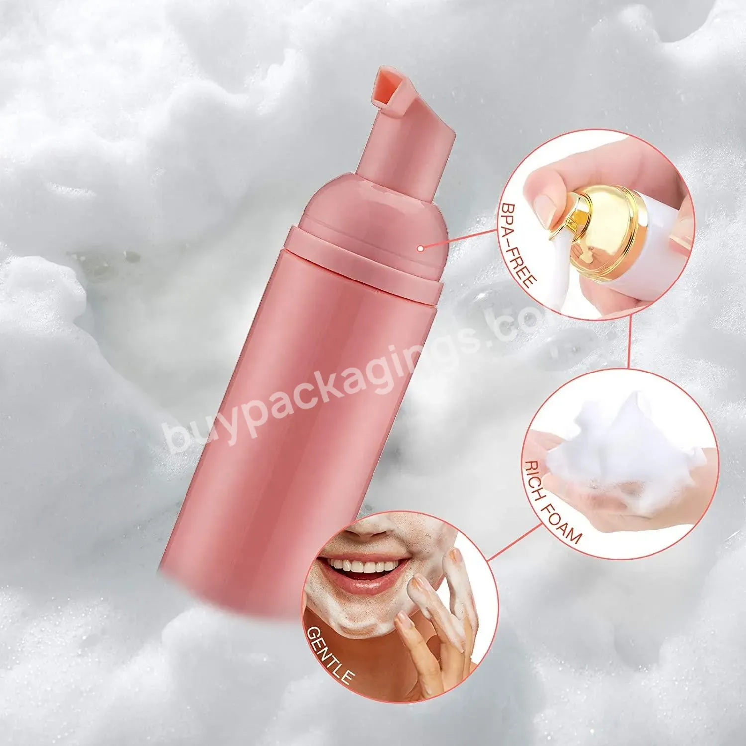 Best Selling Liquid Soap Plastic Foam Pump Bottle Travel Foaming Dispenser Pump Refillable Mousse Bottle Wholesale