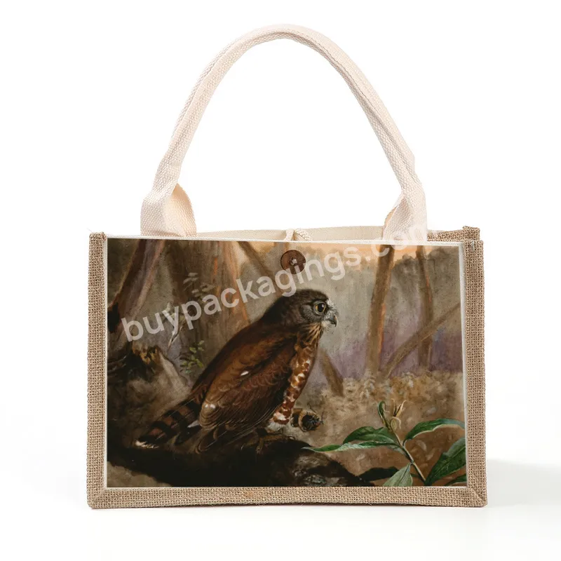 Best Selling Personalized Burlap New Jute Shopping Bags With Logo Printed