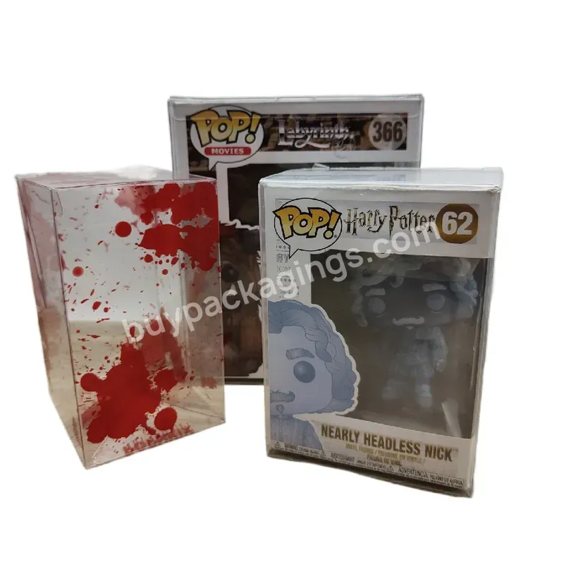 Best Selling Small Funko Pop Protector Soft Crease Frequency Pvc Pop Box With Locking Tab