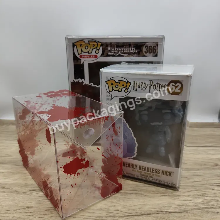 Best Selling Small Funko Pop Protector Soft Crease Frequency Pvc Pop Box With Locking Tab