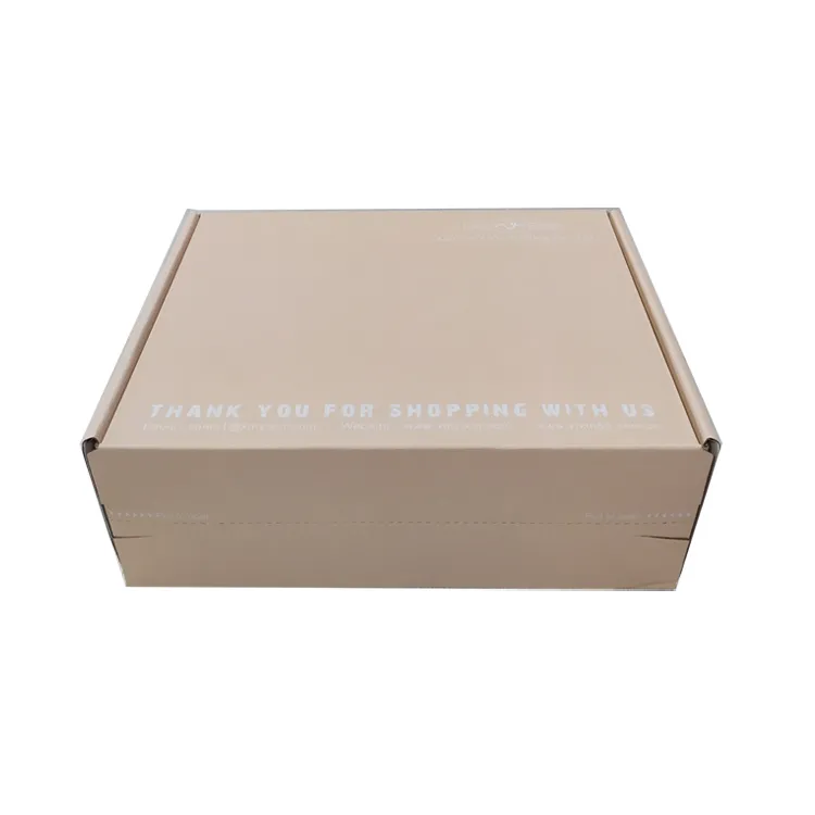 Best welcome fashion self seal shipping box cosmetic corrugated mail zipper box