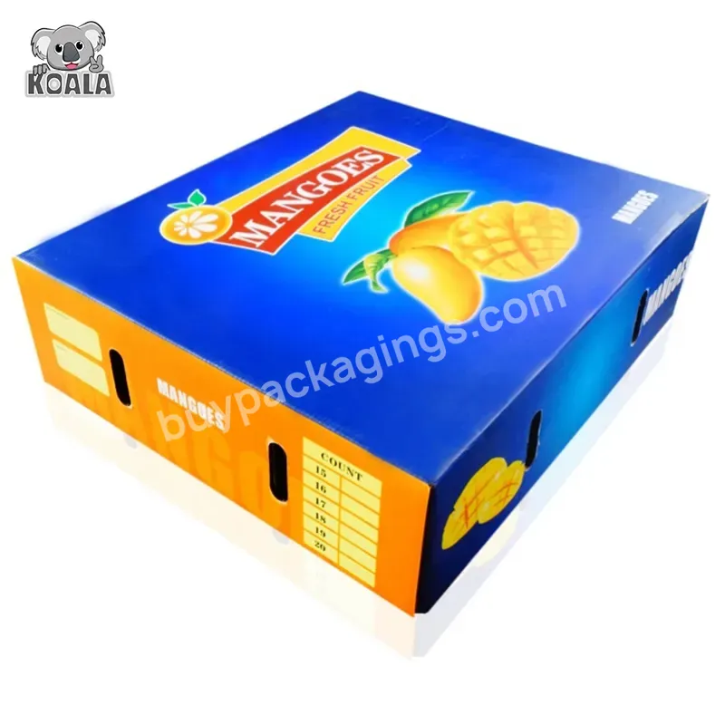 Better Price Good Quality Custom Corrugated Fruit Mango Packing Boxes