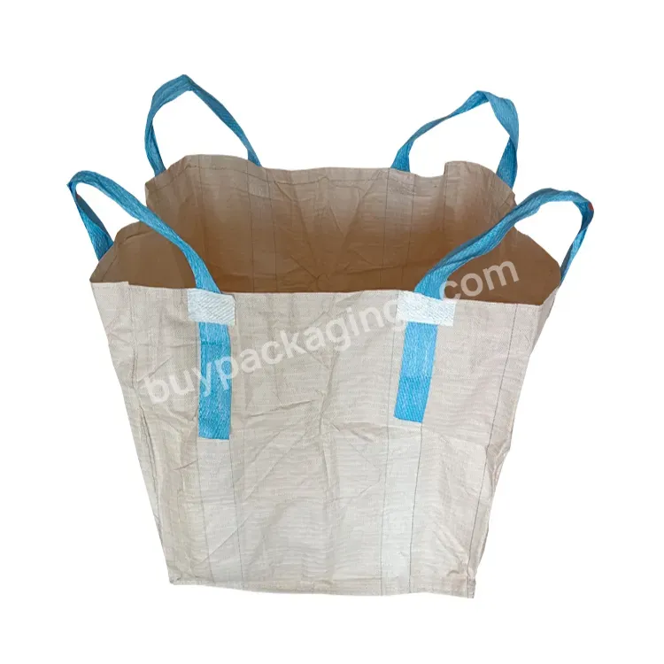 Big Bag Manufacturer Polypropylene Jumbo Pp Woven Fibc Sack Plastic Bulk Bags With Liner