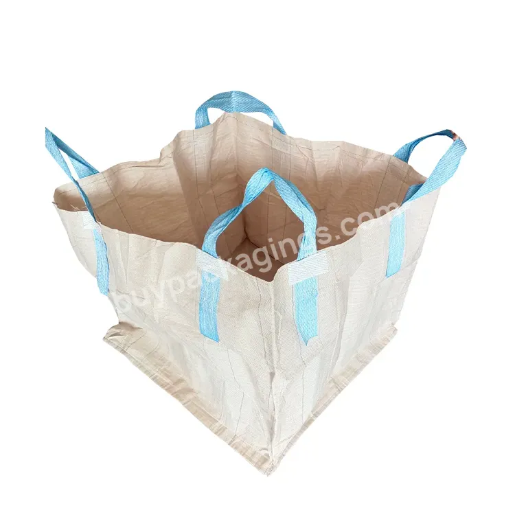 Big Bag Manufacturer Polypropylene Jumbo Pp Woven Fibc Sack Plastic Bulk Bags With Liner