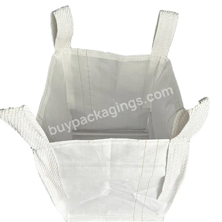 Big Fibc Round Flexible Container Jumbo Bag With Two Lifting Loops For Construction Waste Sand Stone