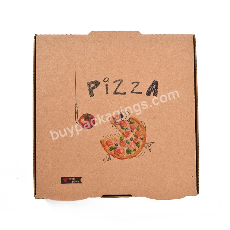 Bio-degradable&reusable Multi-size Pizza Box Paper Box Commercial Food Pizza Packaging Box