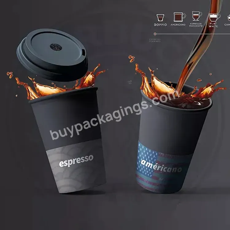 Bio Disposable Recycled For Cappuccino Milktea Hot Chocolate And Cold Drinks Cup Drinking Coffee Cup Paper Cups With Sleeve