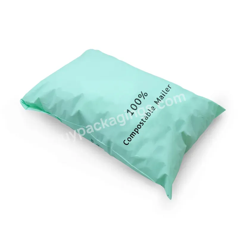 Biodegradabe Compost Mail Bags Cornstarch Postage Envelopes With Custom Logo