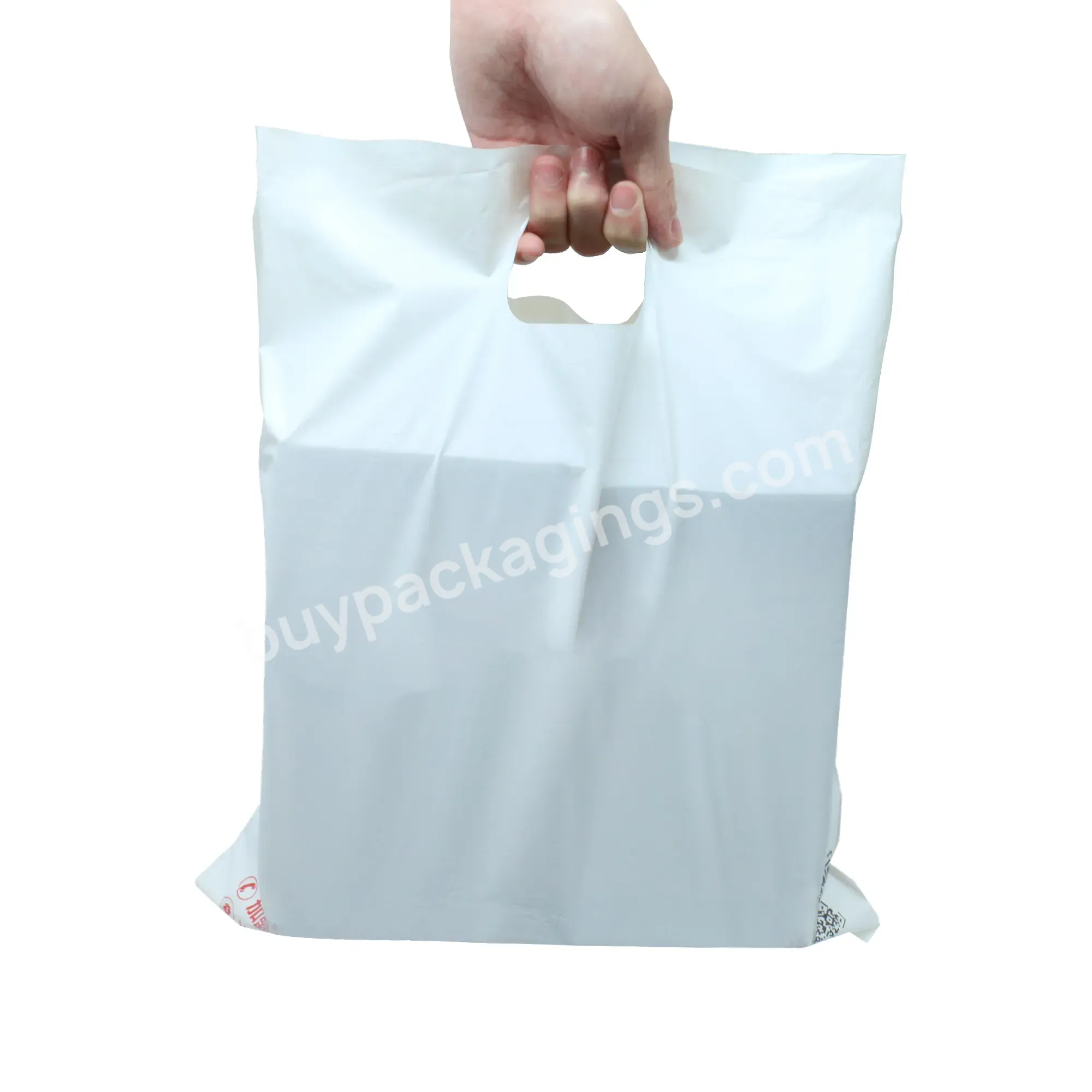 Biodegradable Apparel Handle Clothing T Shirt Packaging Shipping Postal Mailing Bags Starch Postage Poly Mailers With Logo