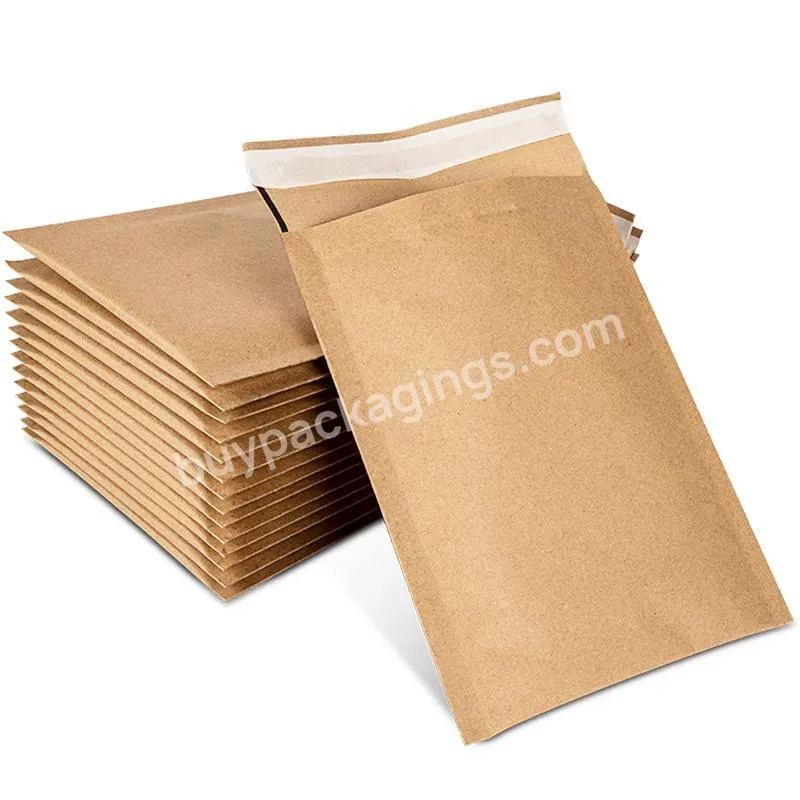 Biodegradable Brown Kraft Paper Mailer Mailing Shipping Packaging Bag Wrap Bubble Envelope Compostable Honeycomb Padded Mailer