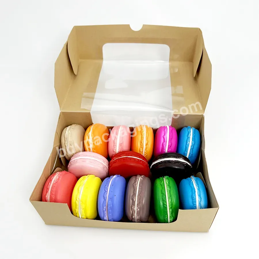 Biodegradable Cake Paper Boxes Macaron Cake Box Used For Food Customized Cake Paper Boxes