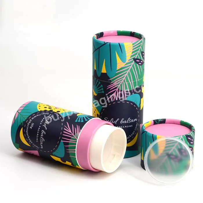 Biodegradable Cardboard Cylinder Stick Deodorant Container Twist Up Paper Tube