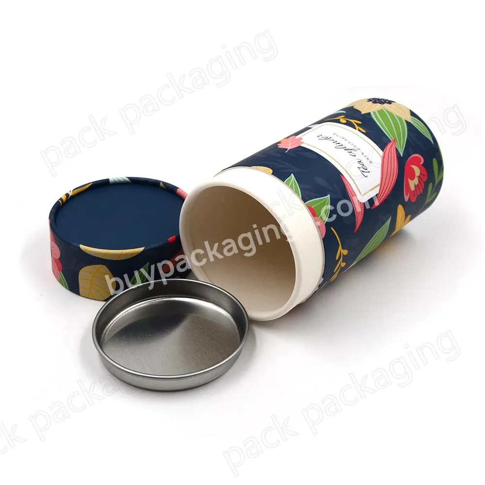 Biodegradable Cardboard Paper Tube Coffee Beans Paper Tin Coffee Paper Tube Packaging