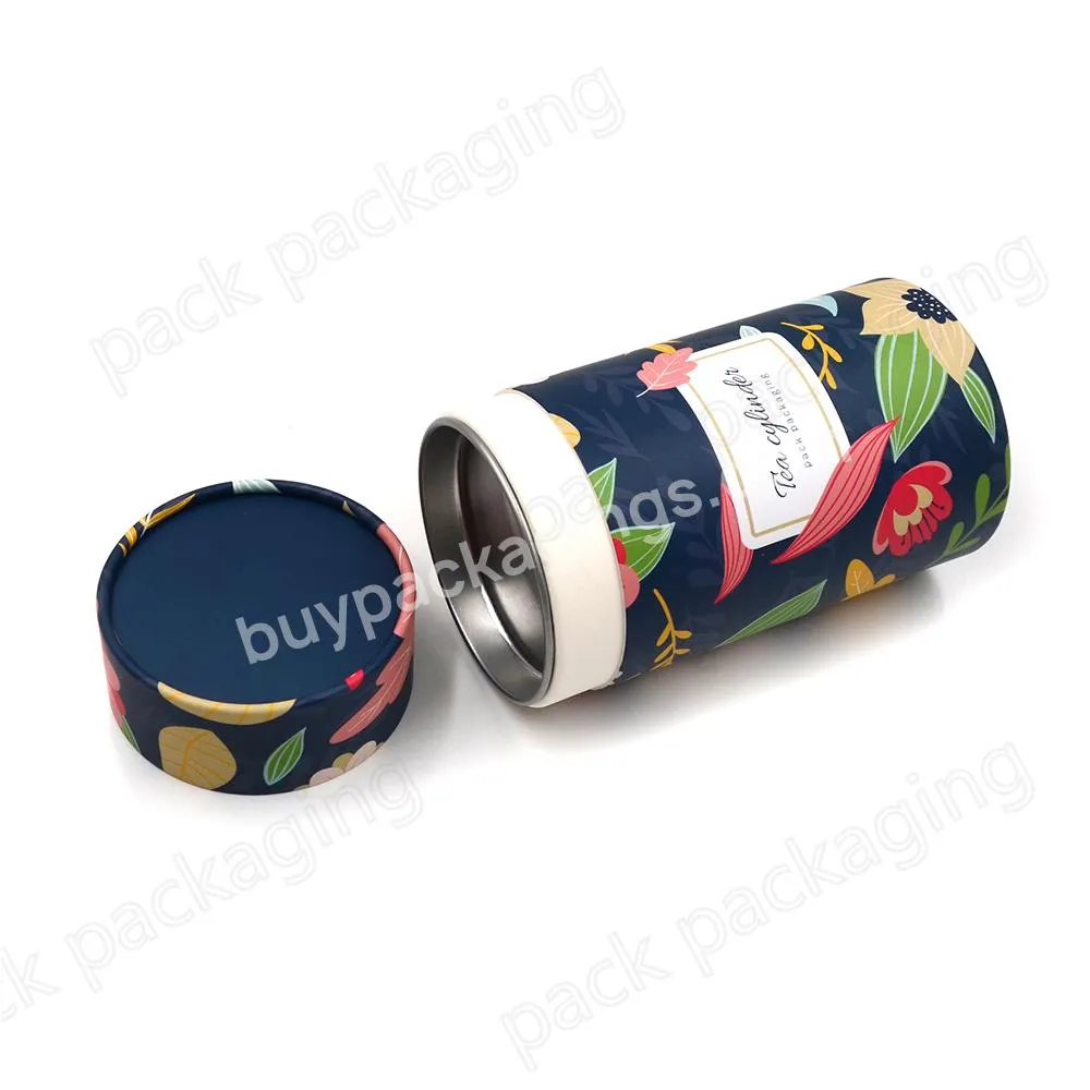 Biodegradable Cardboard Paper Tube Coffee Beans Paper Tin Coffee Paper Tube Packaging