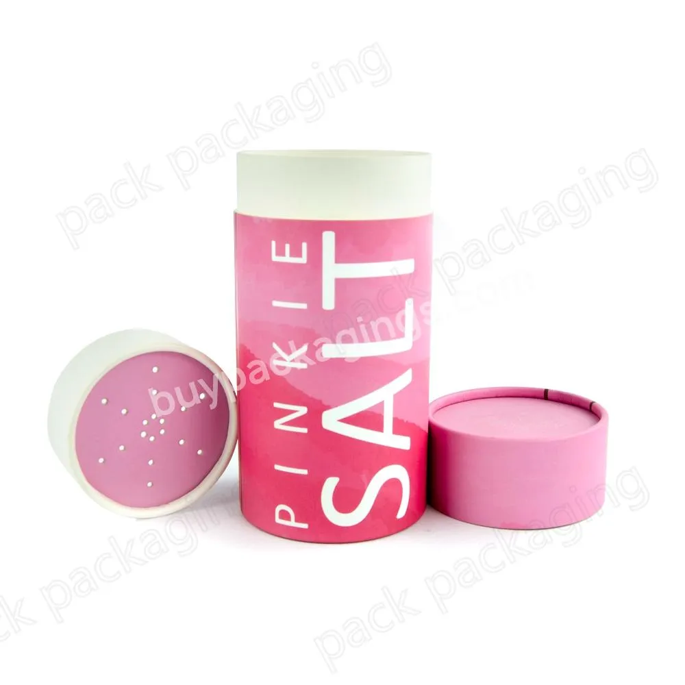 Biodegradable Cardboard tube Loose Powder packaging Shaker Paper Tube for Dry shampoo Powder container