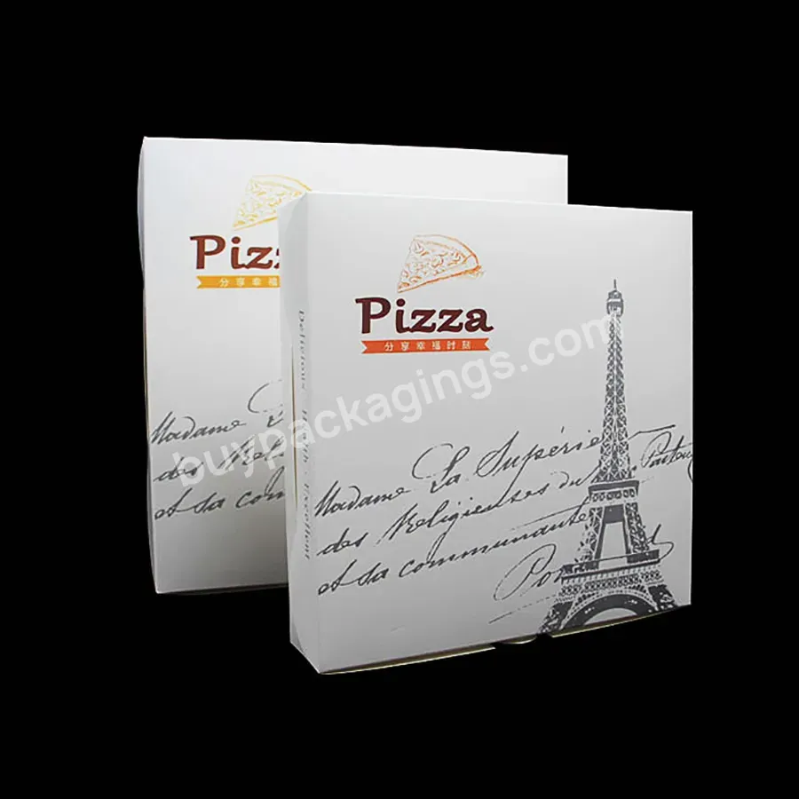 Biodegradable Cheap Paper Pizza Box With Logo Pizza Boxes Wholesale Kraft Paper Pizza Box