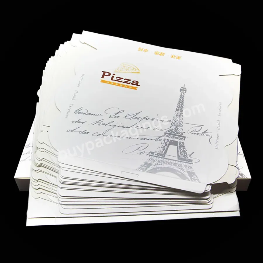 Biodegradable Cheap Paper Pizza Box With Logo Pizza Boxes Wholesale Kraft Paper Pizza Box