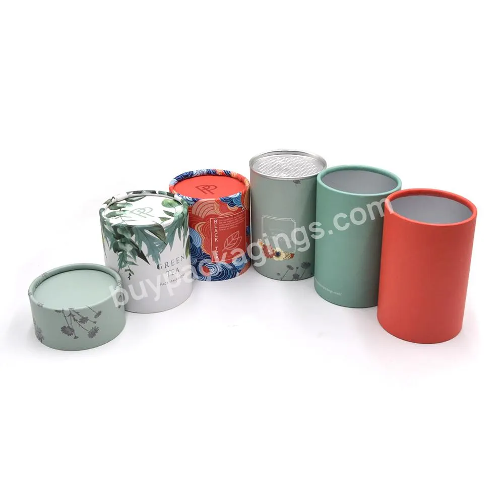 Biodegradable Circle-shaped Paper Tube Packaging Box Shenzhen Food Pulp Moulding Accept Packaging Tube For Tea