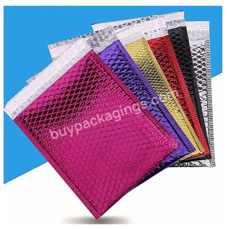 Biodegradable Compostable China Factory Shock Resistance Tear-proof Custom Free Logo Printing 6x10 Purple Poly Bubble Mailers