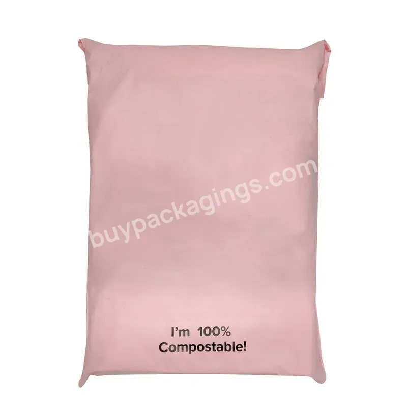 Biodegradable Compostable Cornstarch Pink Mailers Shipping Envelopes Courier Bags