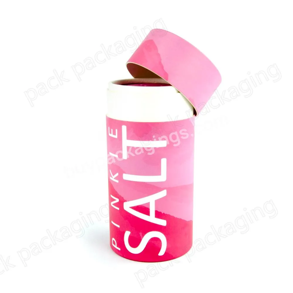 Biodegradable cosmetic packaging cardboard tube loose powder shake round paper tube packaging container