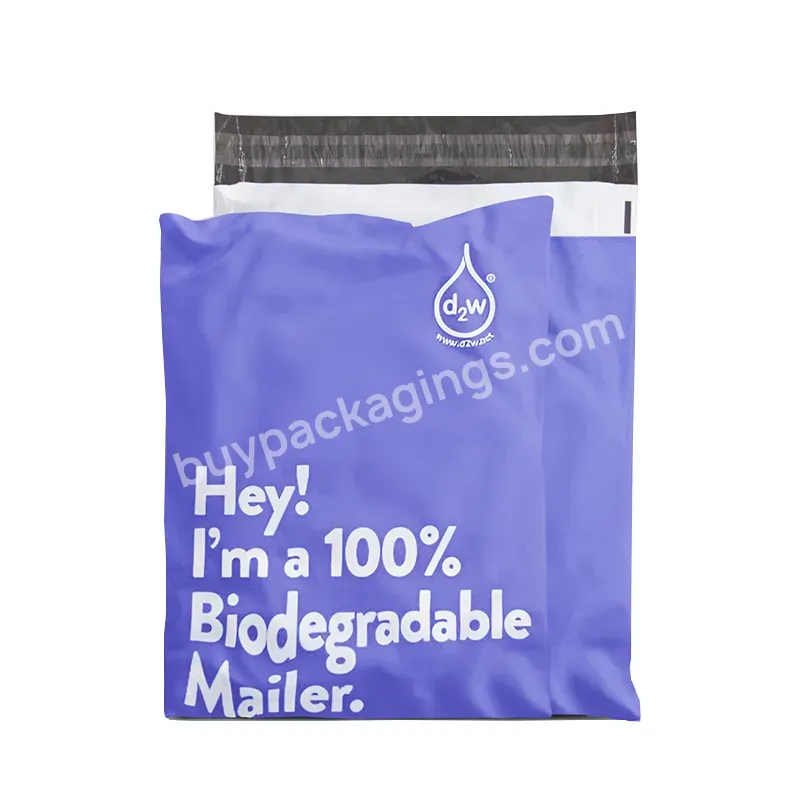 Biodegradable Custom Logo Print Poly Mailing Bag Packing Clothing Poly Shipping Mailer Logistics Bag For Postal