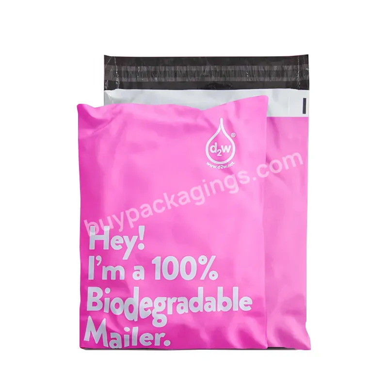 Biodegradable Custom Logo Print Poly Mailing Bag Packing Clothing Poly Shipping Mailer Logistics Bag For Postal