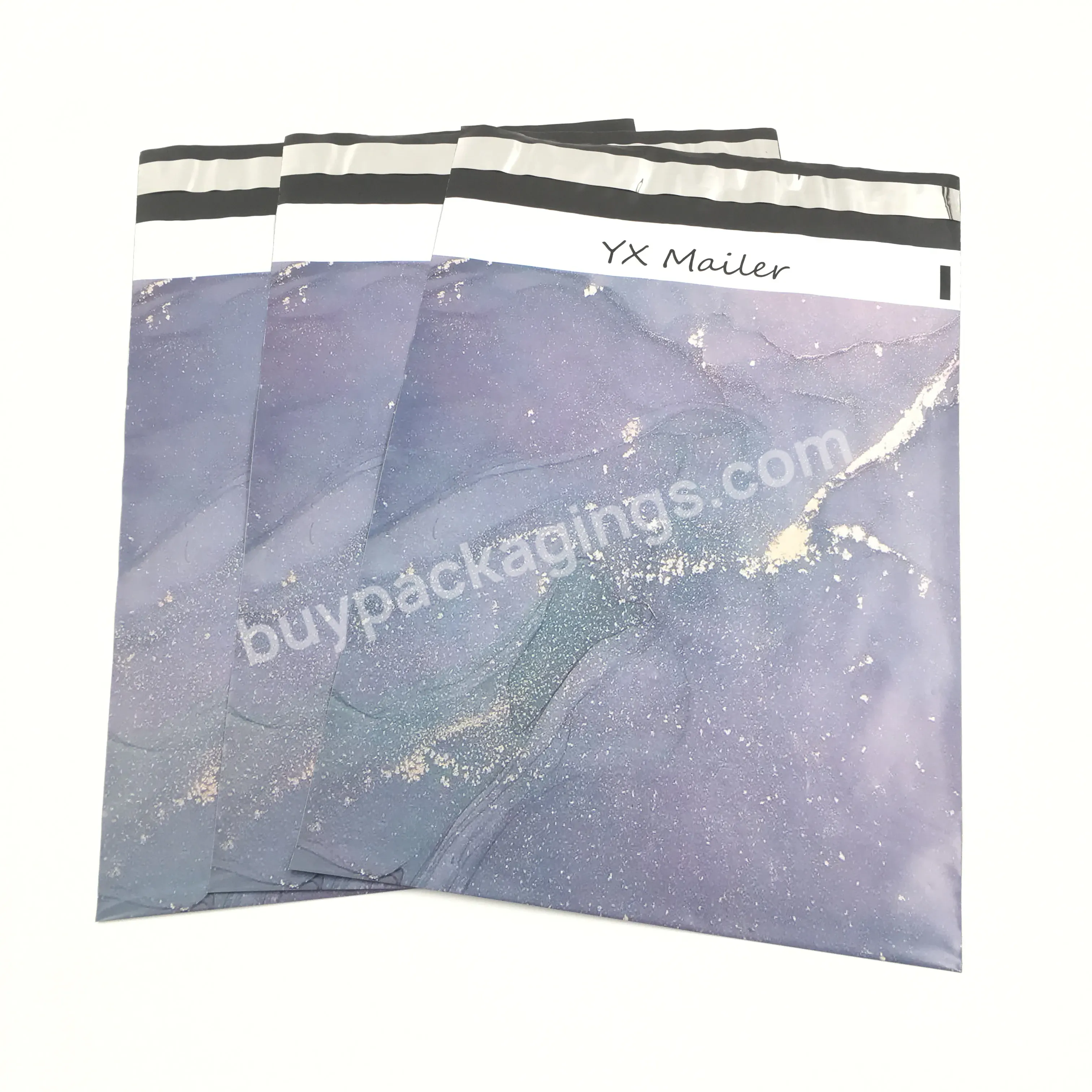 Biodegradable Custom Logo Printed Colour Poly Mailers With Handle Plastic Mailer Envelope Custom Personalised Mailing Bags