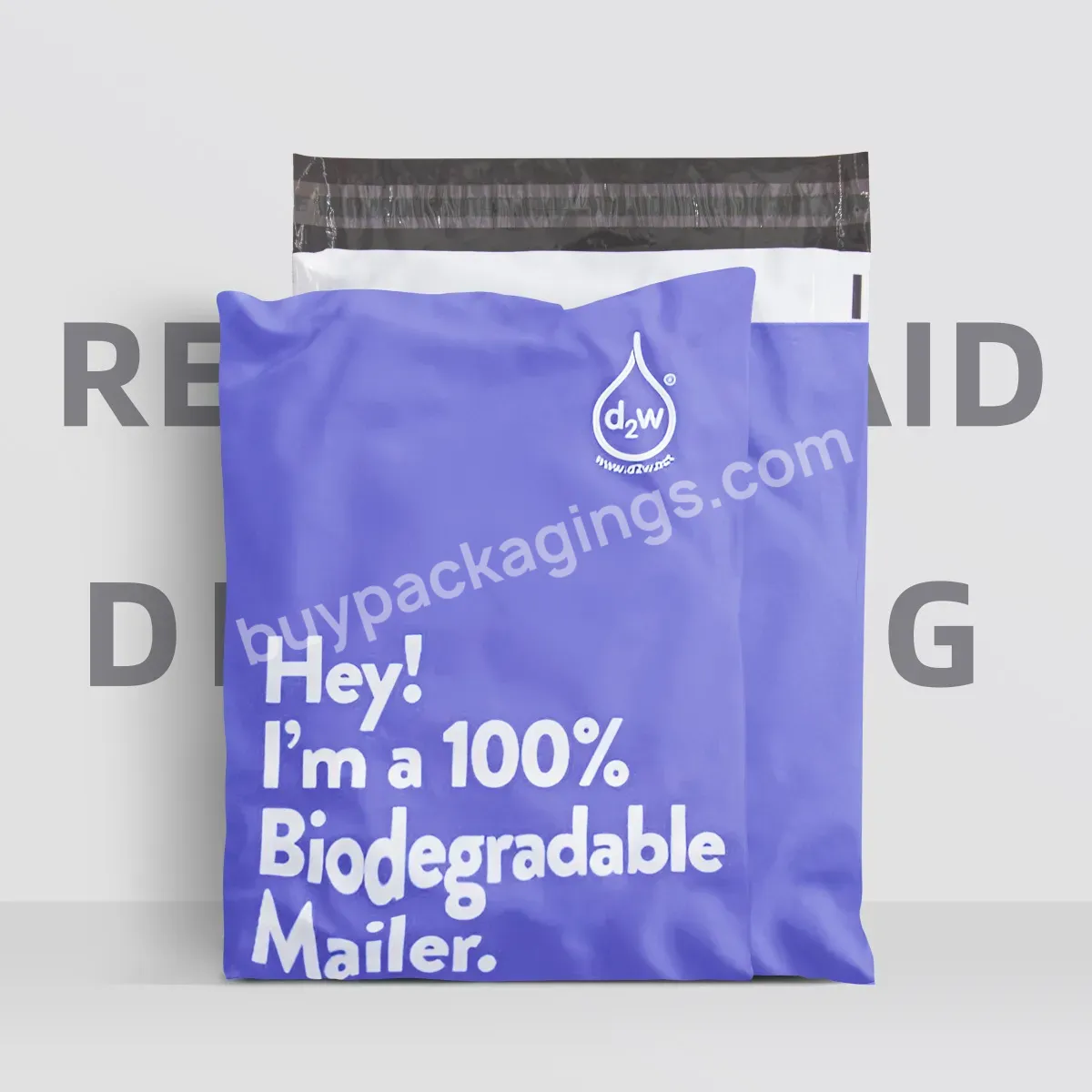 Biodegradable Custom Matte Pink Poly Mailing Bag For Clothes/swimsuit / T Shirt Packing Clothing Poly Mailer Shipping Bag