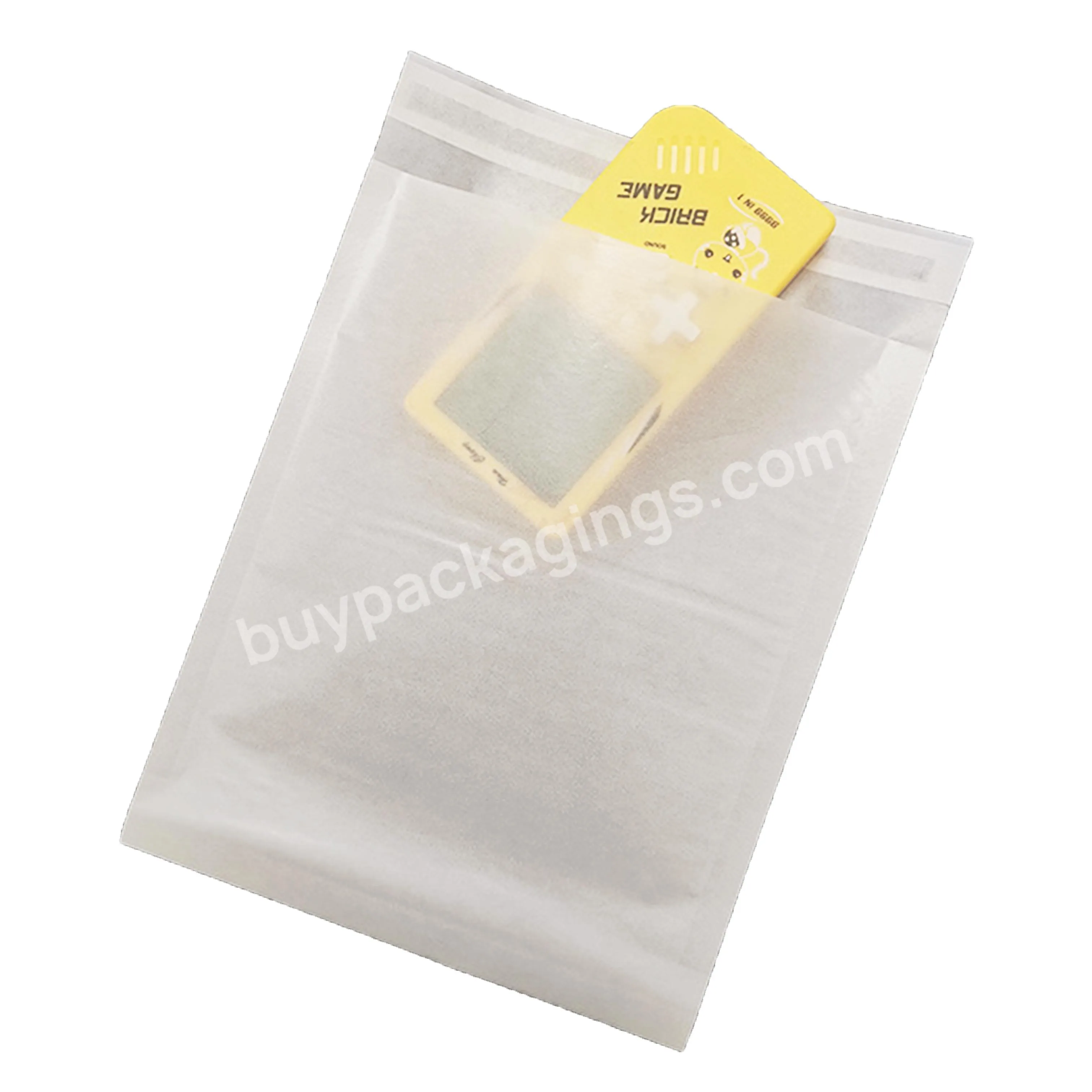 Biodegradable Customized Glassine Paper Bags 24mm Wax Coated Paper Bag For Garment Clothing