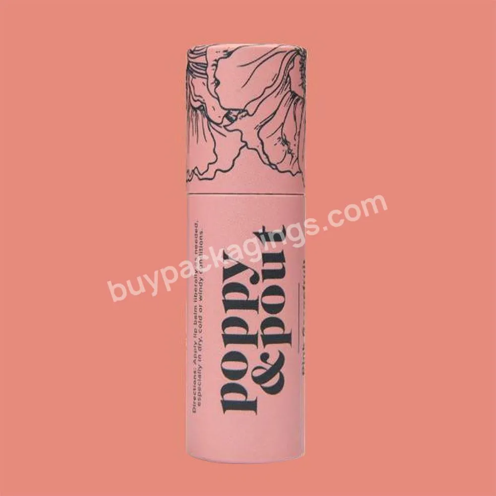 Biodegradable Deodorant Stick Tubes Packaging Push Up Paper Tube For Body Cream Lipstick