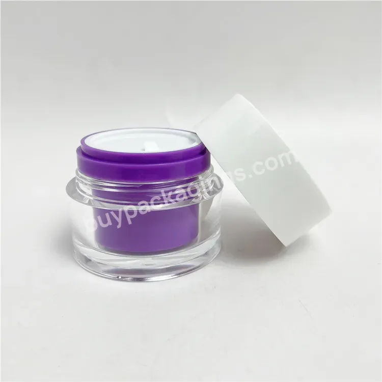 Biodegradable Eco-friendly Cosmetic Packaging Reusable Double Wall Refillable Cream Jar 1.7oz