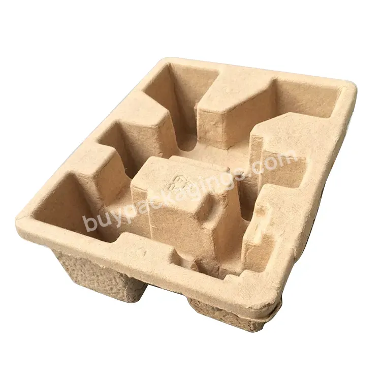 Biodegradable Eco Friendly Sugarcane Bagasse Paper Molded Recycled Box Insert Trays Mold Pulp Packaging