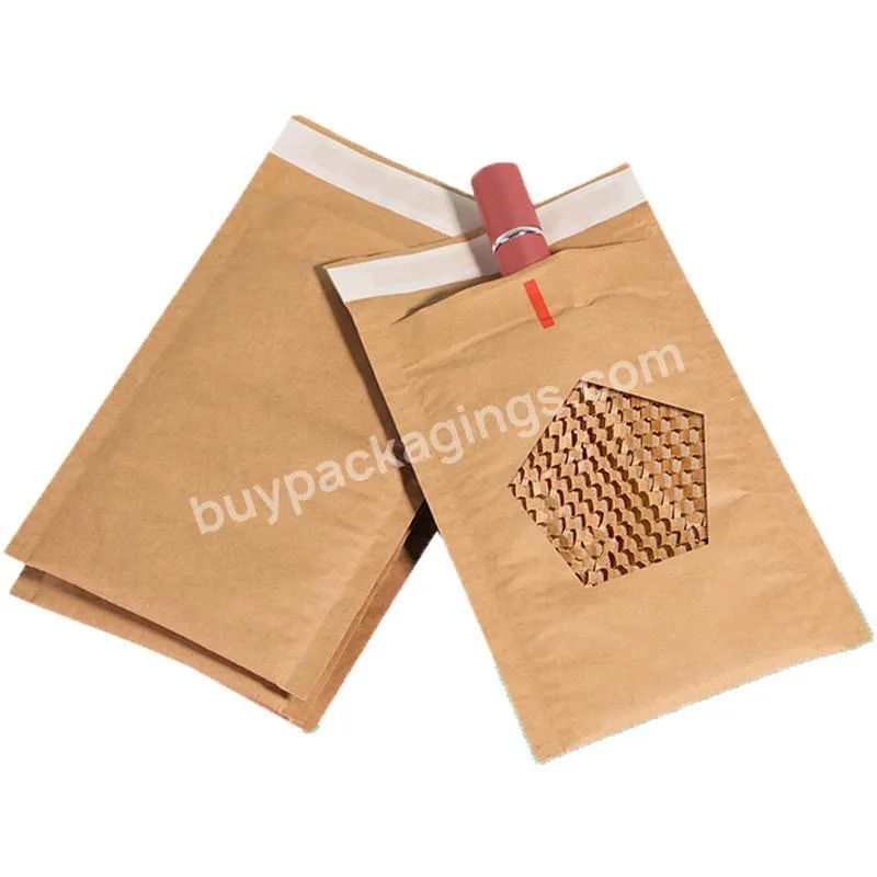 Biodegradable Eco Paper Padded Mailer Bubble Envelope Kraft Paper Mailing Bags Honeycomb Paper Mailer