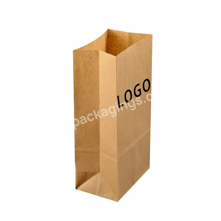 Biodegradable Gift Food Packaging Custom Kraft Paper Bag