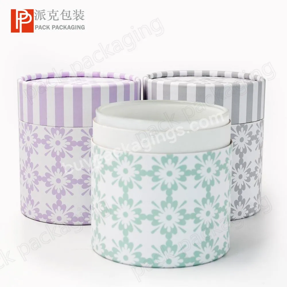 Biodegradable Kraft Cardboard Tube Container Packaging for Candle Jar Packaging